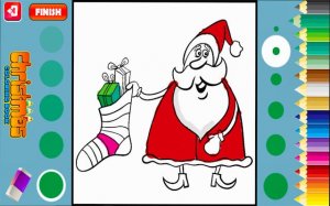 Christmas Coloring Book - Santa Drawing Online Game
